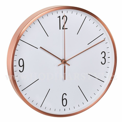 Rádiově řízené nástěnné hodiny s tichým chodem v barvě mědi TFA 60.3534.51