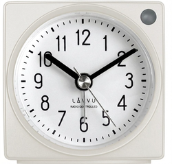 Lavvu LAR3020 - Bílý rádiem řízený budík s funkcí STOP Second Hand - 3 ROKY ZÁRUKA!
