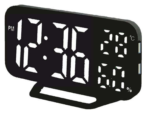 JVD SB3725.3 - Stále svítící budík s možností regulace jasu a mnoha užitečnými funkcemi