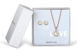 Bering Dárková sada náhrdelní + naušnice Bering WithLove-Set-G