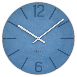 Lavvu LCT5022 - Modré hodiny Natur vyrobené v Čechách o průměru 34cm