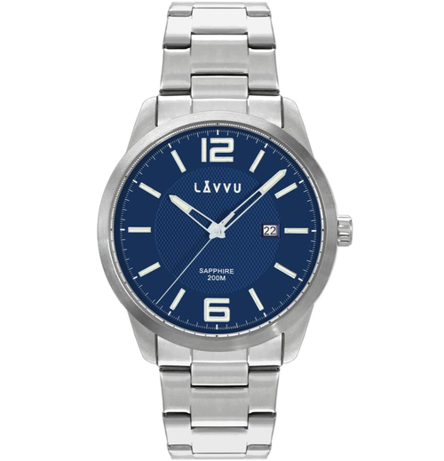 LAVVU LWM0191 Pánské hodinky se safírovým sklem DYKKER Blue
