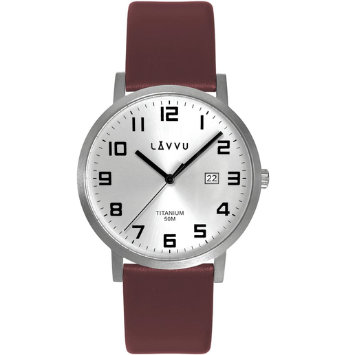 LAVVU LWM0210 Extrémně lehké titanové hodinky TITANIUM LYNGDAL Silver