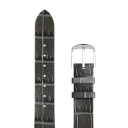 Řemínek kožený/šedý croco