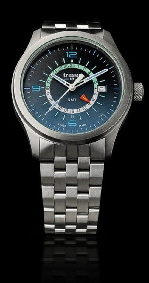 Traser Aurora GMT Blue - ocel