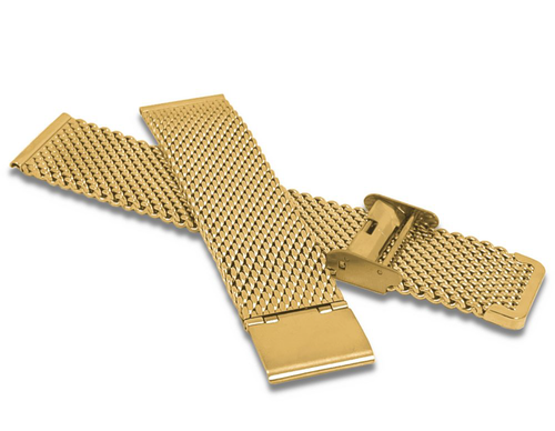 Zlatý kovový tah LAVVU MESH Band Gun GOLD - 20