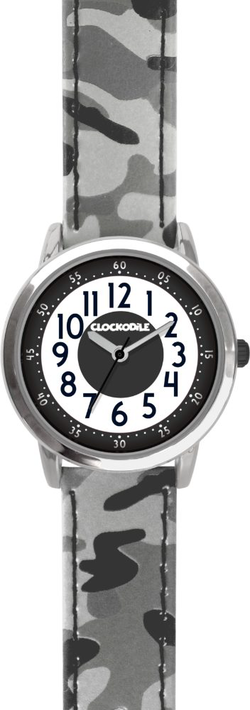 Svítící šedé chlapecké hodinky CLOCKODILE ARMY CWB0032