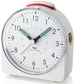Rádiem řízený analogový budík TFA 60.1513.02 SUNRISE
