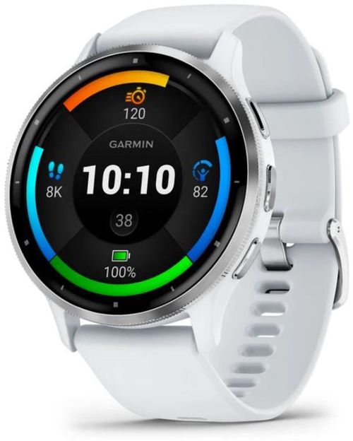 Garmin Venu® 3 Silver/White/ Silicone band  010-02784-00