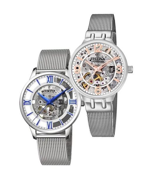 SET Festina Automatic Skeleton 20534/1 a 20579/1