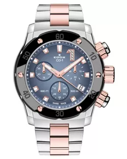 EDOX CO-1 Chronolady Quartz Chronograph 10255-357RMBUID