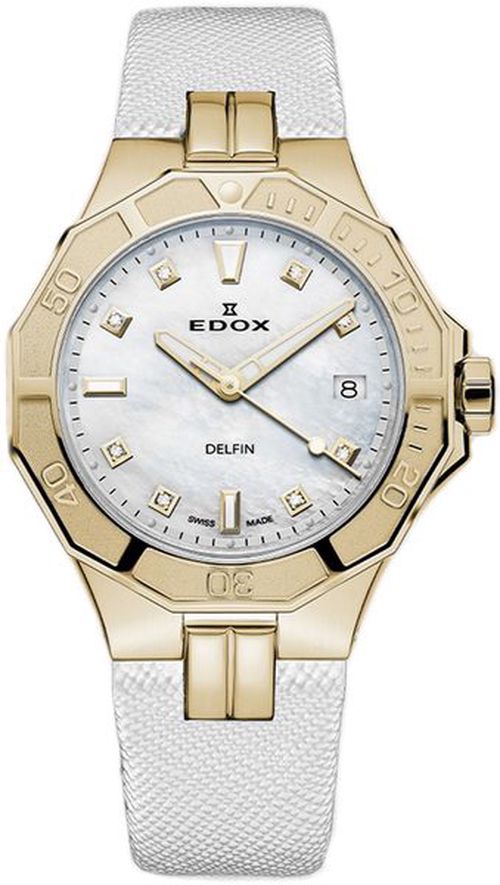 EDOX Sport Delfin Diver Date Lady 53020-37JC-NADD