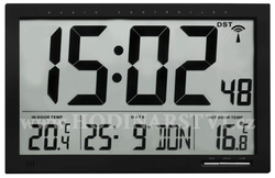 Nástěnné hodiny s vnitřní a vnější teplotou TFA 60.4510.01