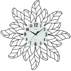 JVD HJ99 - Designové hodiny z kovového drátu a ciferníkem z matného skla