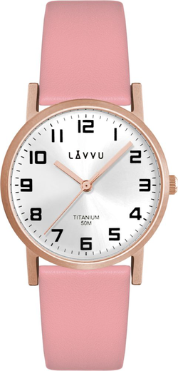 LAVVU Rose gold dámské titanové hodinky MANDAL LWL5035
