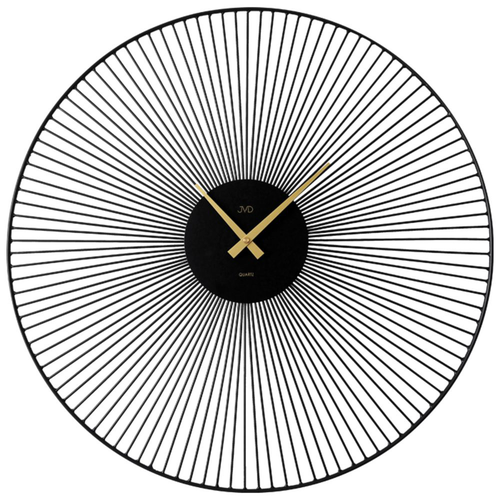 JVD HJ101 - Designové hodiny v kombinaci černo zlaté barvy