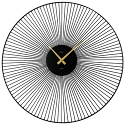 JVD HJ101 - Designové hodiny v kombinaci černo zlaté barvy