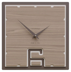 Hodiny CalleaDesign 10-004-85 Breath 30 cm černý ořech