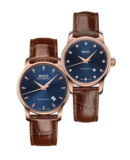 SET Mido Baroncelli Midnight Blue M8600.3.15.8 a M7600.3.65.8