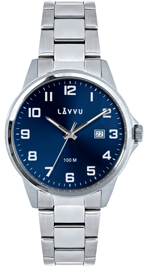 LAVVU Stylové pánské hodinky HAMRE Blue 100M