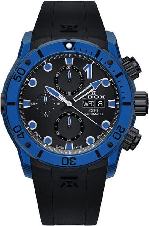 EDOX CO-1 Carbon Chronograph Automatic 01125-CLNBUN-NINBU