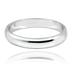 MINET+ Stříbrný snubní prsten 4 mm