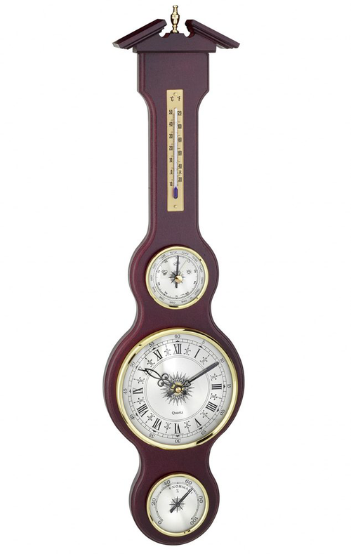 Meteostanice kaplička TFA 45.3004.04 s teploměrem, vlhkoměrem, barometrem a hodinami